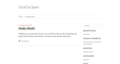 Desktop Screenshot of droit-du-sport.org