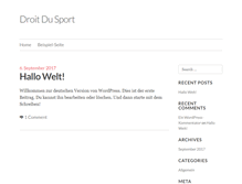 Tablet Screenshot of droit-du-sport.org